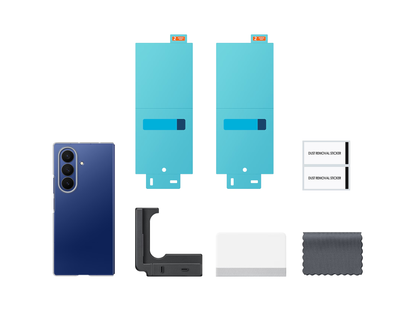 Samsung Galaxy Z Fold7 Clear Case With Anti-reflecting Screen Protector Film - South Port™